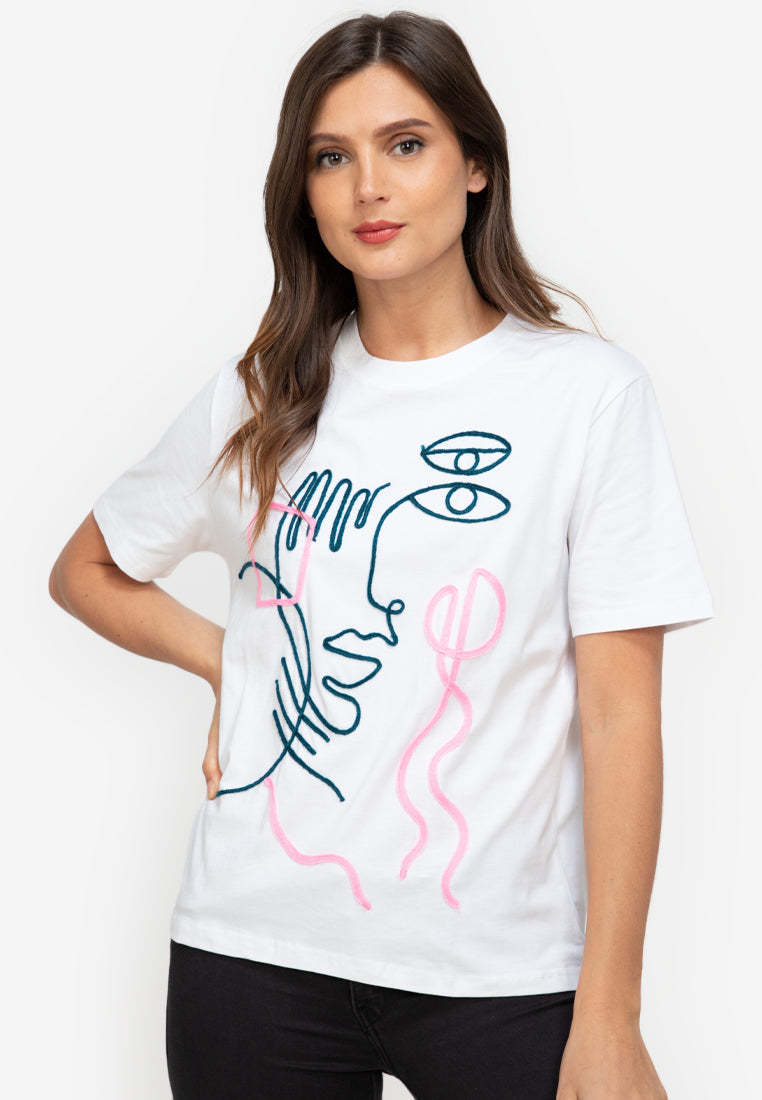 Bijou Abstract Print Shirt