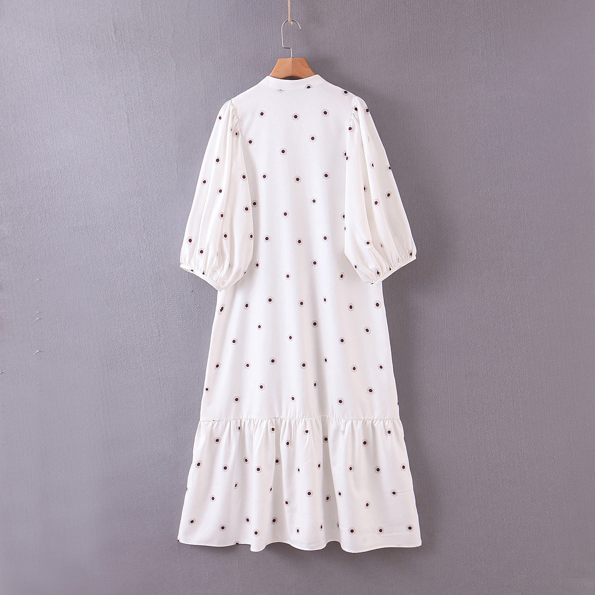 Evelyn Dotted Print Dress